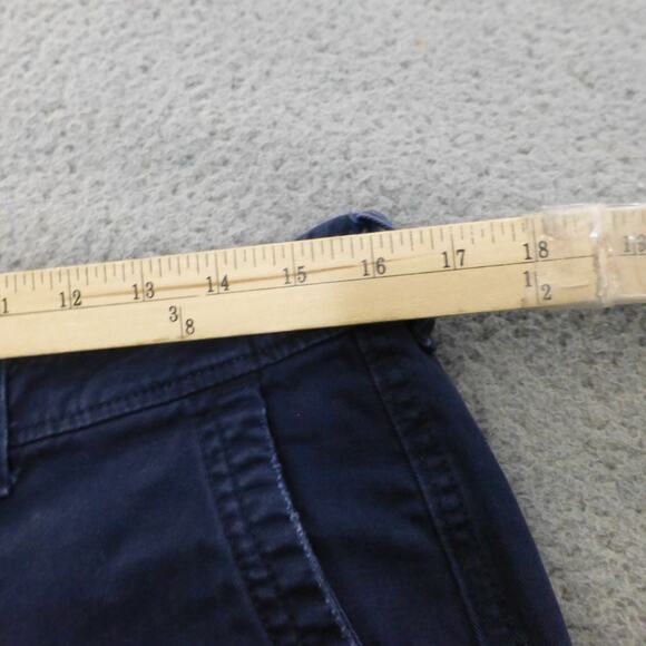 Abercrombie Fitch Shorts Mens 31 Blue Flat Front Preppy Pockets School Casual - Picture 5 of 9